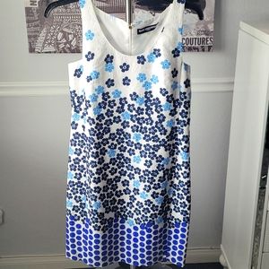 Karl Lagerfeld, one piece, size 8, Blue/white